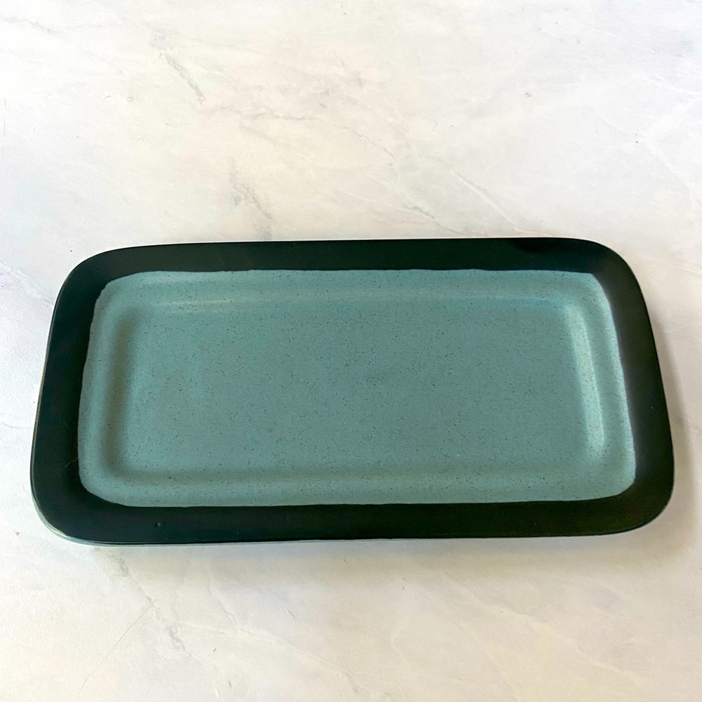 Arrow Stone Trinket Tray - Navajo Blue - Stoneware